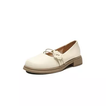 Туфли Мэри Джейн женские бежевый Dme