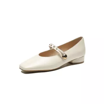 Туфли Мэри Джейн женские бежевый Dme