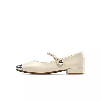 Туфли Мэри Джейн женские бежевый Eblan