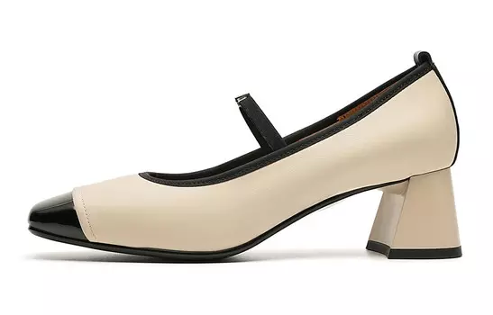 Туфли Мэри Джейн женские бежевый Eblan