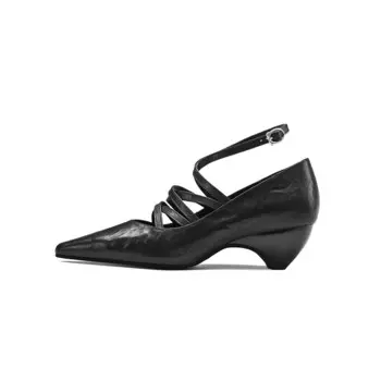 Туфли Мэри Джейн женские Bosssunwen, черный