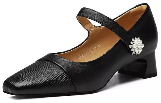 Туфли Мэри Джейн женские Bosssunwen, черный