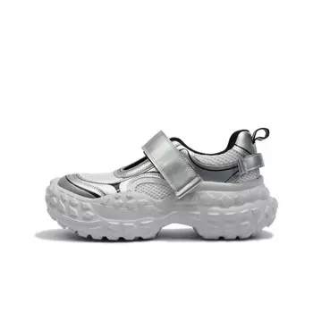 Туфли Мэри Джейн женские Central&Kitty, бежевый/серебряный