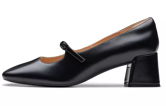 Туфли Мэри Джейн женские черные Clarks