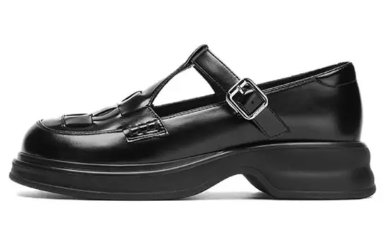 Туфли Мэри Джейн женские черный Aokang