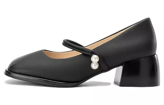 Туфли Мэри Джейн женские черный Aokang