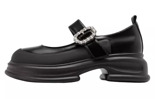 Туфли Мэри Джейн женские черный Aokang