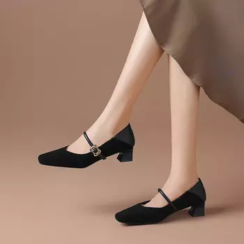 Туфли Мэри Джейн женские черный Boerdiqi