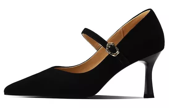 Туфли Мэри Джейн женские черный Bosssunwen