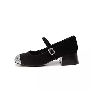 Туфли Мэри Джейн женские черный Bull Charm