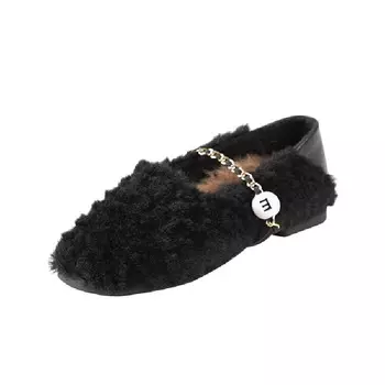 Туфли Мэри Джейн женские черный Dme