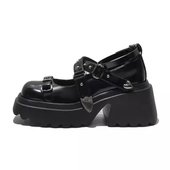 Туфли Мэри Джейн женские черный Earl Cat