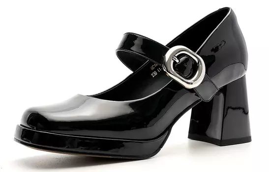 Туфли Мэри Джейн женские черный Eblan