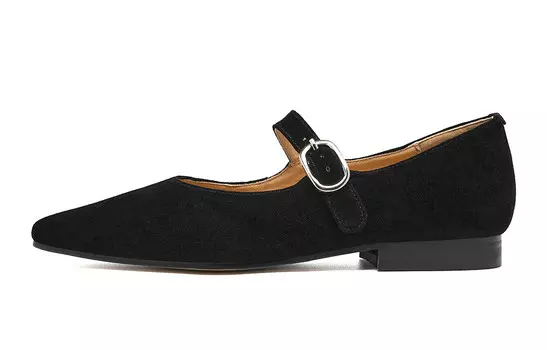 Туфли Мэри Джейн женские черный Eblan