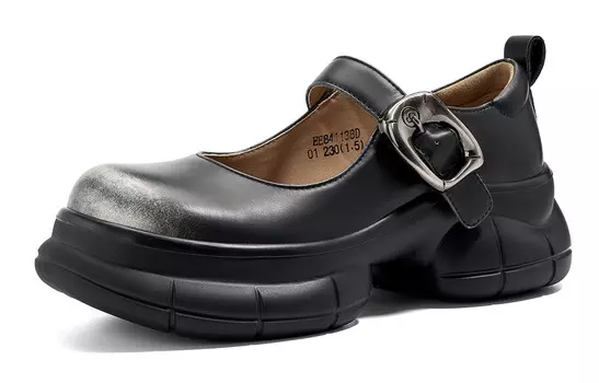 Туфли Мэри Джейн женские черный Eblan