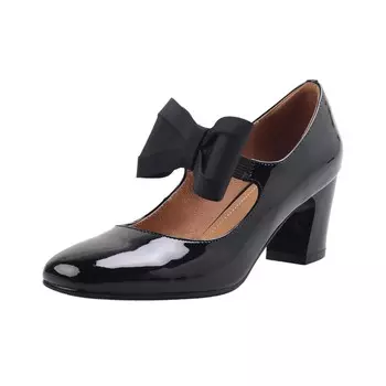 Туфли Мэри Джейн женские черный Flowerskam