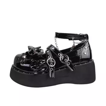 Туфли Мэри Джейн женские черный Lianghuo