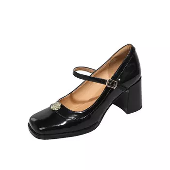 Туфли Мэри Джейн женские черный Zi Xiao