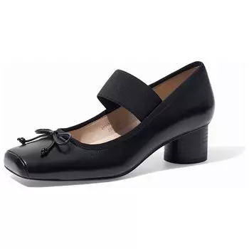 Туфли Мэри Джейн женские черный Zsazsazsu