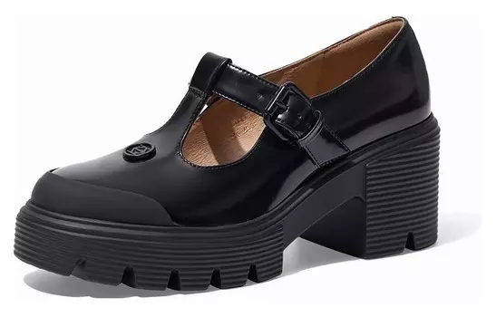 Туфли Мэри Джейн женские черный Zsazsazsu