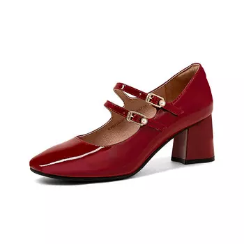 Туфли Мэри Джейн женские Comely, красный