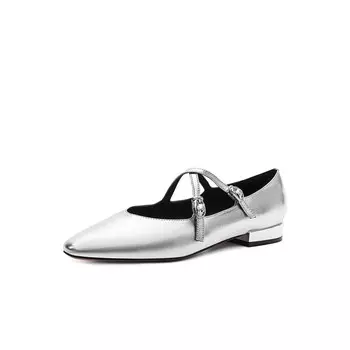 Туфли Мэри Джейн женские Elle, серебряный