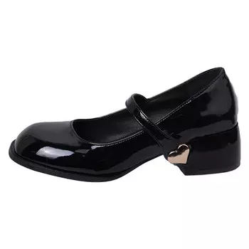 Туфли Мэри Джейн женские Fannaishi, цвет Burgundy