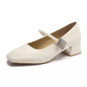 Туфли Мэри Джейн женские Gejiani, бежевый