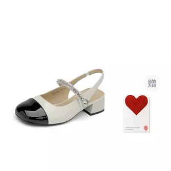 Туфли Мэри Джейн женские Gemeiq, бежевый/черный