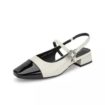 Туфли Мэри Джейн женские Gemeiq, бежевый/черный