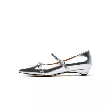 Туфли Мэри Джейн женские Goldlion, серебряный