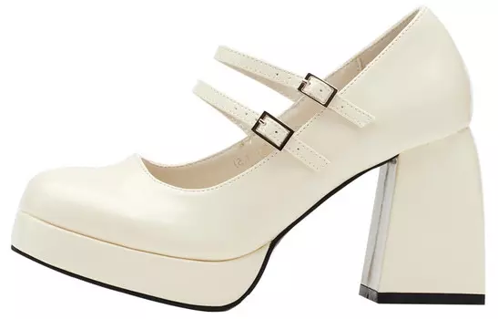 Туфли Мэри Джейн женские Gracegift, серебряный