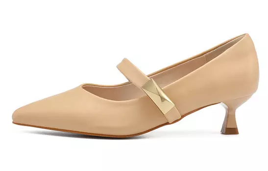 Туфли Мэри Джейн женские Honey Girl, цвет Milk Tea Beige