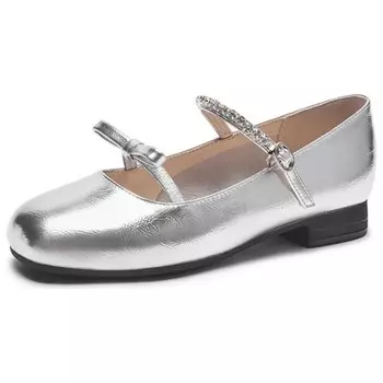 Туфли Мэри Джейн женские Hotwind, серебряный