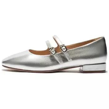 Туфли Мэри Джейн женские Hotwind, серебряный