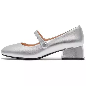 Туфли Мэри Джейн женские Hush Puppies, серебряный