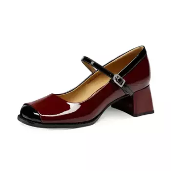 Туфли Мэри Джейн женские Jessica Sophia, цвет Warm sand burgundy