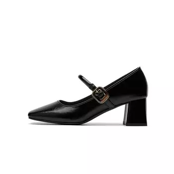 Туфли Мэри Джейн женские Jin Baichuan, бежевый