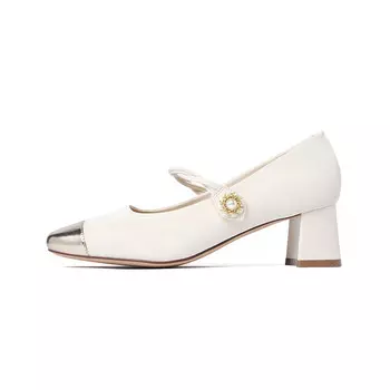 Туфли Мэри Джейн женские Josiny, бежевый/золотой