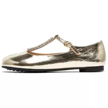 Туфли Мэри Джейн женские Joypeace, золотой