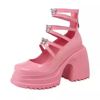 Туфли Мэри Джейн женские Kemeilian, бежевый