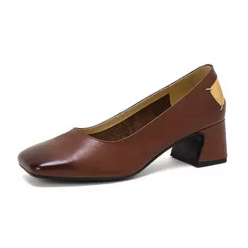 Туфли Мэри Джейн женские Kemeilian, цвет Coffee