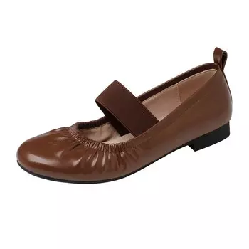 Туфли Мэри Джейн женские Kemeilian, коричневый