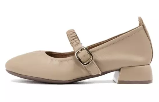 Туфли Мэри Джейн женские коричневый Aokang