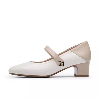 Туфли Мэри Джейн женские, кремово-белые/бежевые Chrisdien Deny/Cress Danny