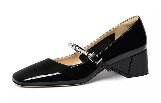 Туфли Мэри Джейн женские Lily Wei, черный