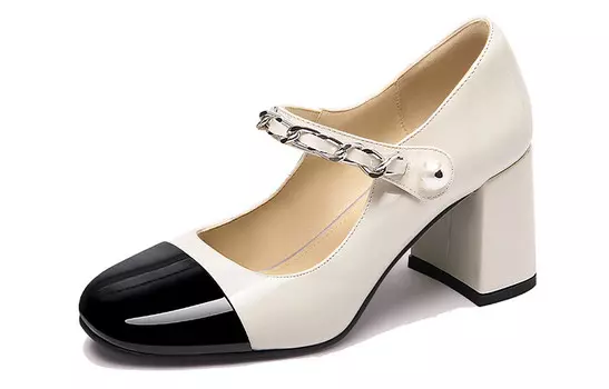 Туфли Мэри Джейн женские Lily Wei, цвет Gold Spliced Khaki [with 7cm heel]