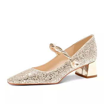 Туфли Мэри Джейн женские Meiai, серебряный