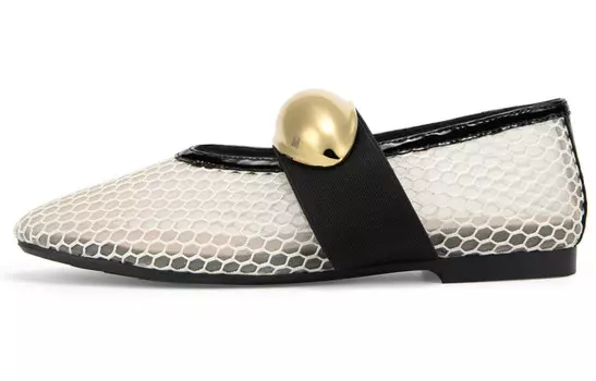 Туфли Мэри Джейн женские Mio, бежевый/черный