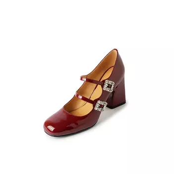 Туфли Мэри Джейн женские низкие Aiqinisha, серебряный